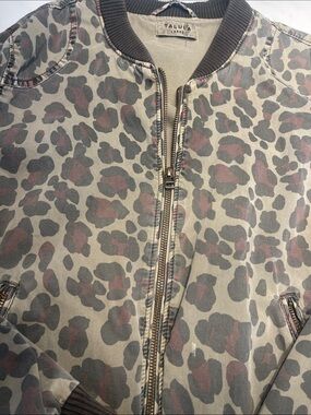 Aritzia Leopard Print Bomber Jacket Y2K